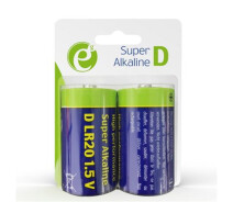 Купить - батарейку и аккумулятор  Батарейка EnerGenie Super Alkaline D/LR20 BL 2 шт