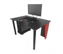 Купить - стол ПК  Геймерский игровой стол ZEUS™ GAMER-1 красный/черный