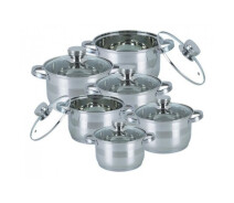 Купить - набор посуды  Набор кастрюль с крышками Bohmann BH 1275 N набор кухонный 12 предметов посуда для кухни (38946)