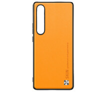 Купить - чехол для смартфона  Кожаный чехол – накладка SKIN Good Texture для Sony Xperia 10 V orange