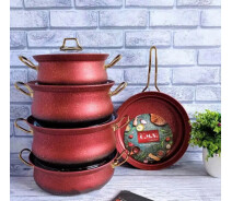 Купить - набор посуды  Набор посуды 9 пр O.M.S. Collection OMS 3045-Red