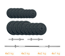 Купить - штангу  Набор штанга+гантели металлические Newt Gym Set-H Home 55 кг