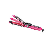Купить - стайлер  Плойка утюжок для волос гофре 3 в 1 Gemei GM 2922 Pink (007711)