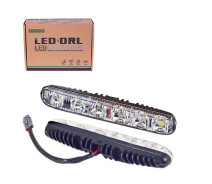 Купить - автофару  Дополнительные светодиодные фары LED XS-006 DRL 16 6LED/4W/12V/пластик/190*26mm/с поворотом 09480