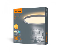 Купить - светильник потолочный  LED светильник с декоративной подсветкой VIDEX 18W 4000K Белый