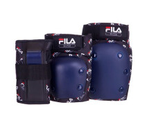 Купить - комплект защитной экипировки  Активный спорт Комплект защиты FILA 6075111 S Синий (60508156)