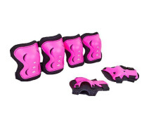 Купить - комплект защитной экипировки  Активный спорт Защита детская SK-6328 M Черно-розовый (60508412)