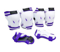 Купить - комплект защитной экипировки  Активный спорт Комплект защиты Hypro SK-6967 M Бело-фиолетовый (60508411)
