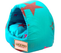 Купить - спальное место  Домик для собак и кошек Lucky Pet №1 Белла 36x32x32 см Бирюзовый (4820224211787)