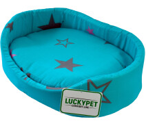 Купить - спальное место  Лежак для собак и кошек Lucky Pet №5 Макс 50x69x14 см Бирюзовый (4820224212166)