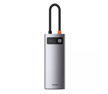 Купить - кардридер  USB-HUB адаптер BASEUS Series 5-in-1 30Hz Version (3xUSB3.0+4KHD+Type-C).WKWG020013*