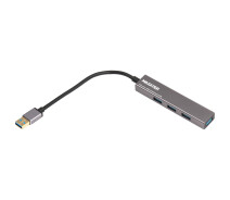 Купить - кардридер  USB-Хаб Maxxter USB 3.0 4хUSB3.0 Dark Grey (HU3A-4P-02)