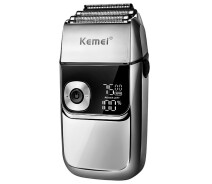 Купить - электробритву  Бритва мужская Kemei KM-2028 Gray электрическая перезаряжаемая с дисплеем