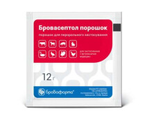 Купить - кормовые добавки для сельскохозяйственных животных  Бровасептол 12г