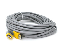 Купить - удлинитель сигналов  Удлинитель USB 2.0 AM/AF VEGGIEG UF104 Grey/Yellow 10m