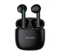 Купить - наушники  Беспроводные bluetooth наушники awei t26 pro с зарядным боксом (черный)