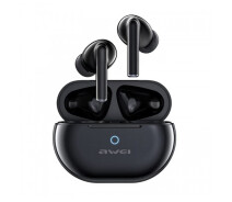 Купить - наушники  Беспроводные bluetooth наушники awei t61 с зарядным боксом (черный)