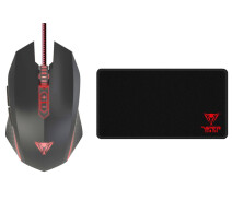 Купить - мышку для ноутбука  Мышь Patriot Viper V530 Black (PV530OULK) USB + Игровая поверхность Patriot Viper Gaming Large (PV150C2K)