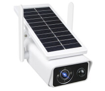 Купить - камеры видеонаблюдения  IP камера видеонаблюдения RIAS X1 (iCSee APP) Wi-Fi 2MP уличная с солнечной панелью White (3_02397)