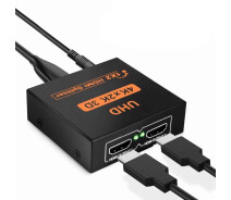 Купить - адаптер и кабель  Активный HDMI сплитер 1-2 порта, 4K, 1080Р, 1,4 версия, DC5V - 2A Q50, Box (17275-ytg)
