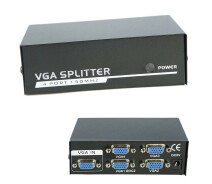 Купить - адаптер и кабель  Активный сплиттер VGA сигнала KV-FJ2504S 150MHz 4 Port, DC5V / 2A (3356-ytg)