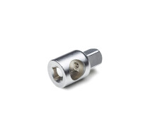 Купить - трещотку, вороток, рукоятку  Переходник CrV 3/8(М) x 1/2(П) с отверстием для ворот СИЛА (028350)