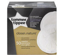 Купить - молокоотсос  Вкладыш для бюстгальтера Tommee Tippee (50 шт) (30033) (216562-01)