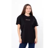 Купить - женскую футболку  Женская футболка "Family look" Носи Своє 52 Черный (8384-v4) (p-13530-150972)