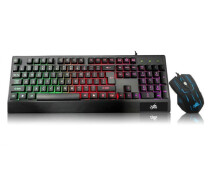 Купить - клавиатуру  Игровая клавиатура проводная и мышь Zeus M-710 LED Gaming Keyboard