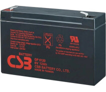 Купить - аккумулятор для ИБП и инверторов  Акумуляторная батарея CSB GP6120, 6V 12Ah