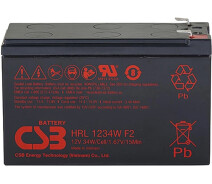 Купить - аккумулятор для ИБП и инверторов  Акумуляторная батарея CSB HRL1234WF2, 12V 9Ah
