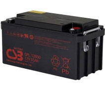 Купить - аккумулятор для ИБП и инверторов  Акумуляторная батарея CSB GPL12650, 12V 65Ah