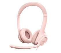 Купить - наушники  Гарнитура Logitech H390 USB Rose (981-001281)