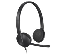 Купить - наушники  Компьютерная гарнитура Logitech H340 USB Black (981-000475)