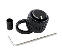 Купить - гитарное комплектующее  Ручка для потенциометра D'Addario PW-LNL-01B Loknob Large Black, Plastic Knob