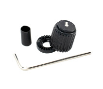 Купить - гитарное комплектующее  Ручка для потенциометра D'Addario PW-LNS-01B Loknob Small Black, Plastic Knob