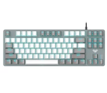 Купить - клавиатуру  Клавиатура Aula Mechanical F3287 White/Grey Keycap KRGD Blue (6948391240688) Sava Family