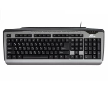 Купить - клавиатуру  Клавиатура Frime Classic Keyboard Black-Silver USB (FKBB0323)