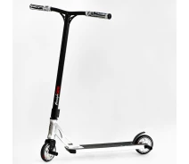 Купить - самоката  Самокат трюковый Best Scooter Freestyle Pro HIC-система пеги алюминиевый диск и дека колёса PU White (115639)