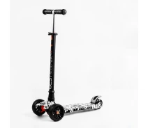 Купить - самоката  Самокат Best Scooter MAXI S 4 колеса PU СВЕТ White flame 60 кг Разноцветный (113936)