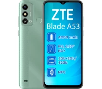 Купить - смартфон и мобильный телефон  Смартфон ZTE Blade A53 2/32GB Green (UA UCRF)
