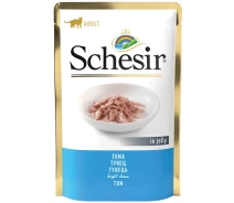 Купить -  Корм Schesir Tuna влажный с тунцем в желе 85 гр