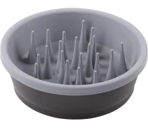 Купить - миску и контейнер для собак  Миска для собак Dexas Slow Feeder Dog Bowl силикон для медленного кормления 1440 мл серый (PW301-432-429)