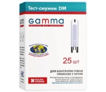 Купить - глюкометр  Тест-полоски GAMMA DM 25 штук (to-18556)