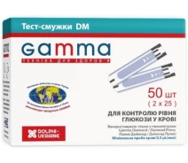 Купить - глюкометр  Тест-полоски GAMMA DM 50 штук (to-18552)