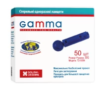 Купить - глюкометр  Ланцеты Gamma 50 шт. (7640162324649) (549810-01)