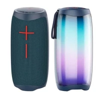 Купить - портативную колонку  Колонка Bluetooth WiWU P40 Wireless Speaker AUX/TF/RGB/3000mAh Портативная беспроводная акустика с подсветкой Синий