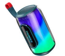 Купить - портативную колонку  Колонка Bluetooth WiWU P40 Max Thunder Transparent AUX/TF/RGB/3600mAh Портативная беспроводная акустика с подсветкой Синий