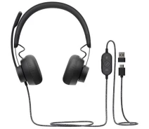 Купить - наушники  Гарнитура Logitech Zone Wired Black (981-000870) Sava Family