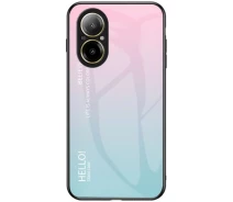 Купить - чехол для смартфона  Защитный Чехол Deexe Gradient Color для Realme C67 - Pink / Blue